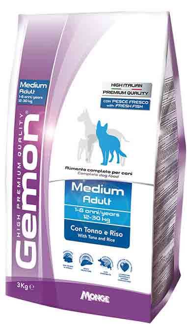 GEMON Medium Adult con Tonno e Riso