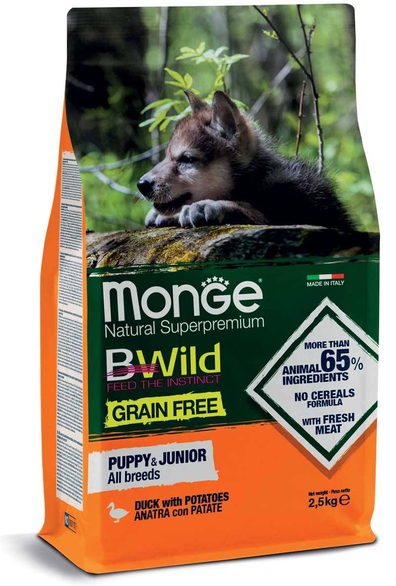 BWILD Grain Free – Anatra con Patate – All Breeds Puppy & Junior