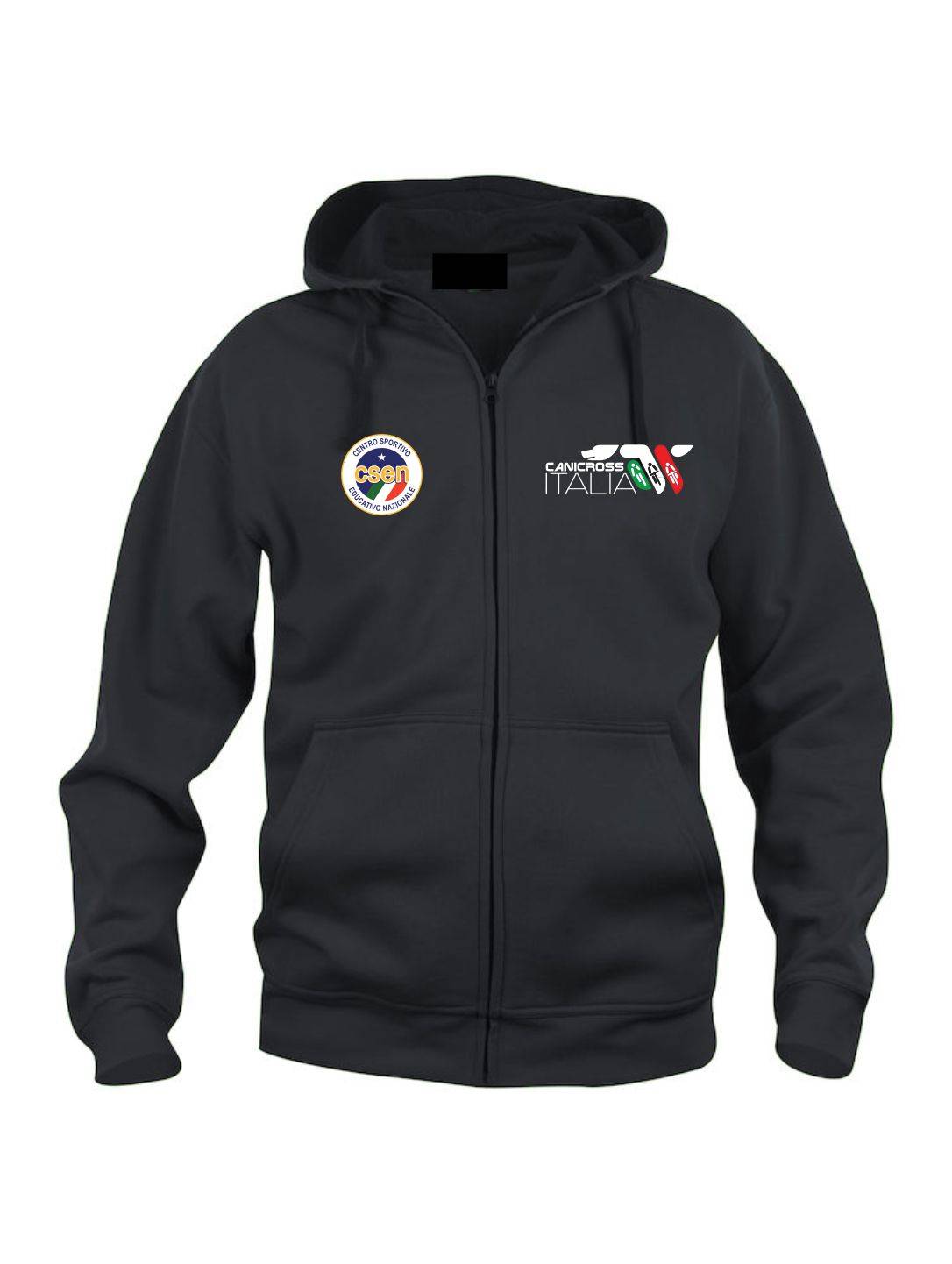 FELPA UOMO CON ZIP CANICROSS