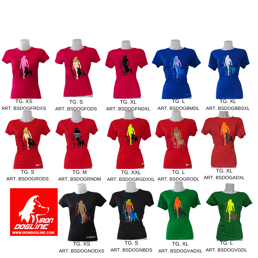 T SHIRT DONNA CONDUZIONE OBEDIENCE IRONDOGLINE