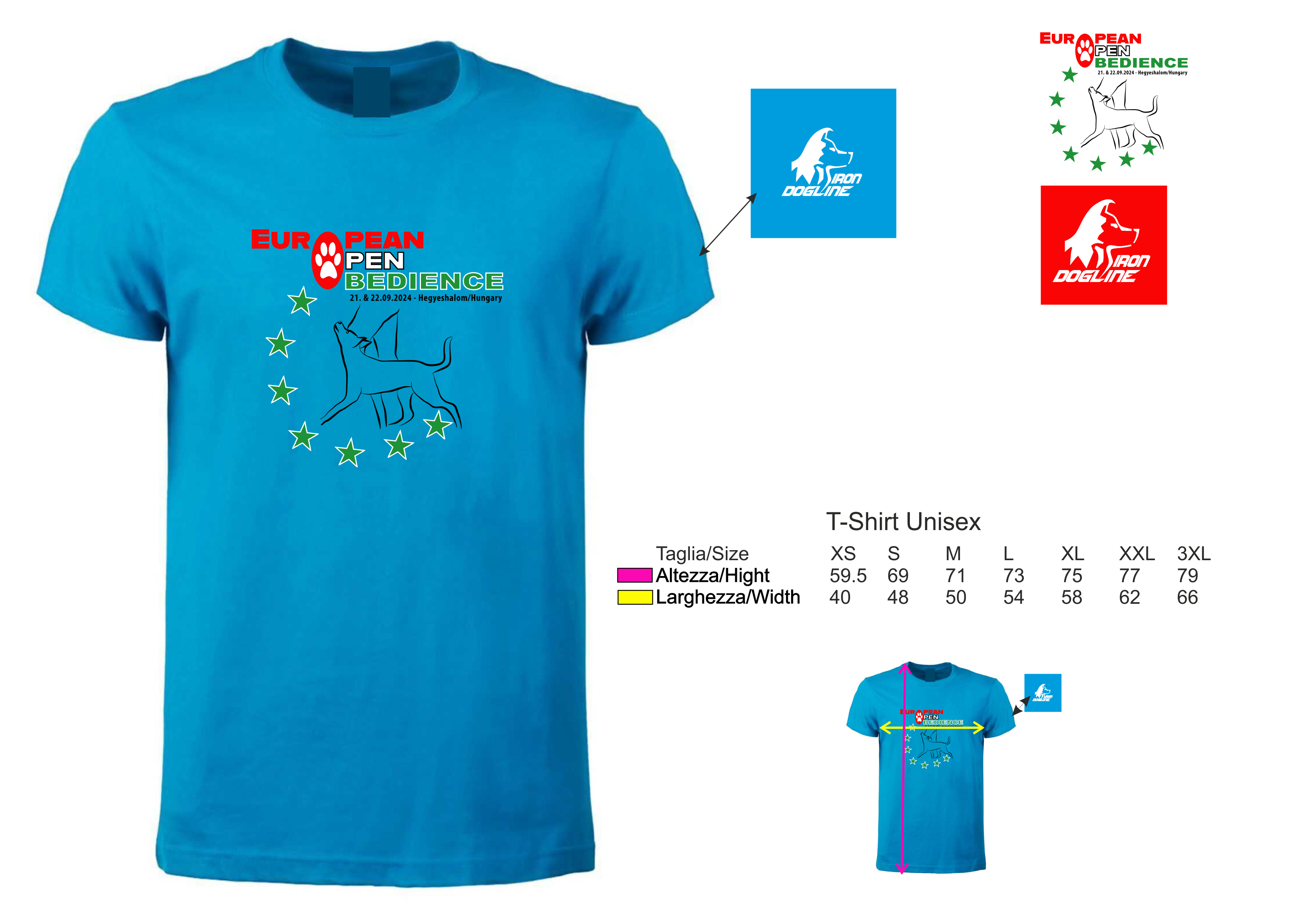 T-SHIRT UNISEX EUROPEAN OPEN OBEDIENCE 2024