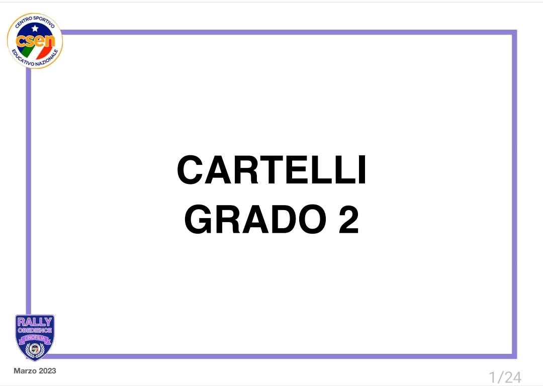 KIT CARTELLI RALLY OBEDIENCE 