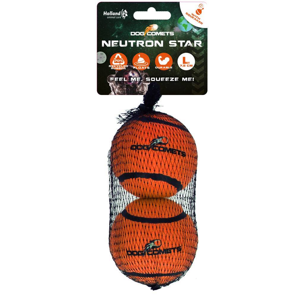 Dog Comets Neutron Star Tennis Ball With Squeaker 