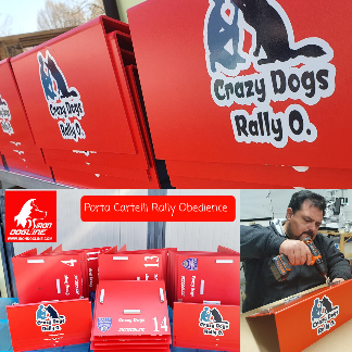 PERSONALIZZAZIONE Porta CARTELLI RALLY OBEDIENCE