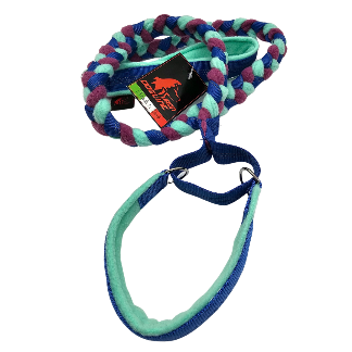 GUINZAGLIO TRECCIA PILE CON COLLARE