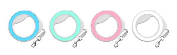 WAUDOG Guinzaglio flessibile retrattile a forma di anello 