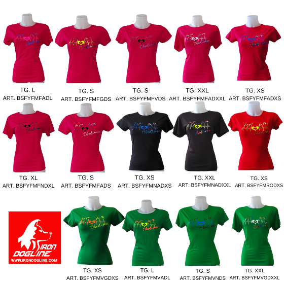 T-SHIRT DONNA FOR YOU FOR ME - IRONDOGLINE