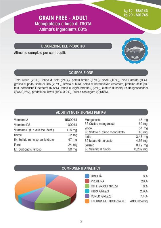 Barfood - Grain Free - Trota - 12 Kg - Super Premium