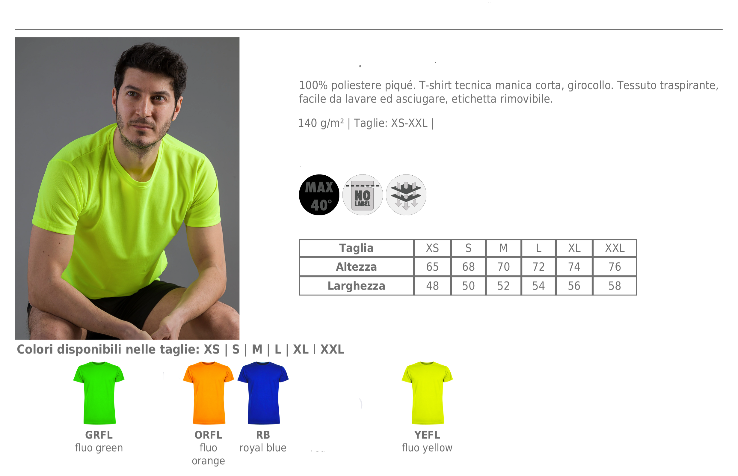 T-SHIRT SPORT UNISEX