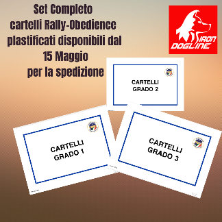 KIT CARTELLI RALLY OBEDIENCE 