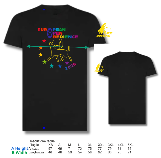 T-SHIRT UNISEX EUROPEAN OPEN OBEDIENCE 2026